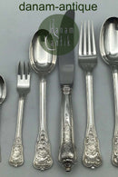 A. Michelsen Sterling Sølv Rosenborg Bestiksæt til 6 Personer (36 dele)