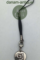 Georg Jensen Sterling Sølv Nøglering med Vedhæng No. 8