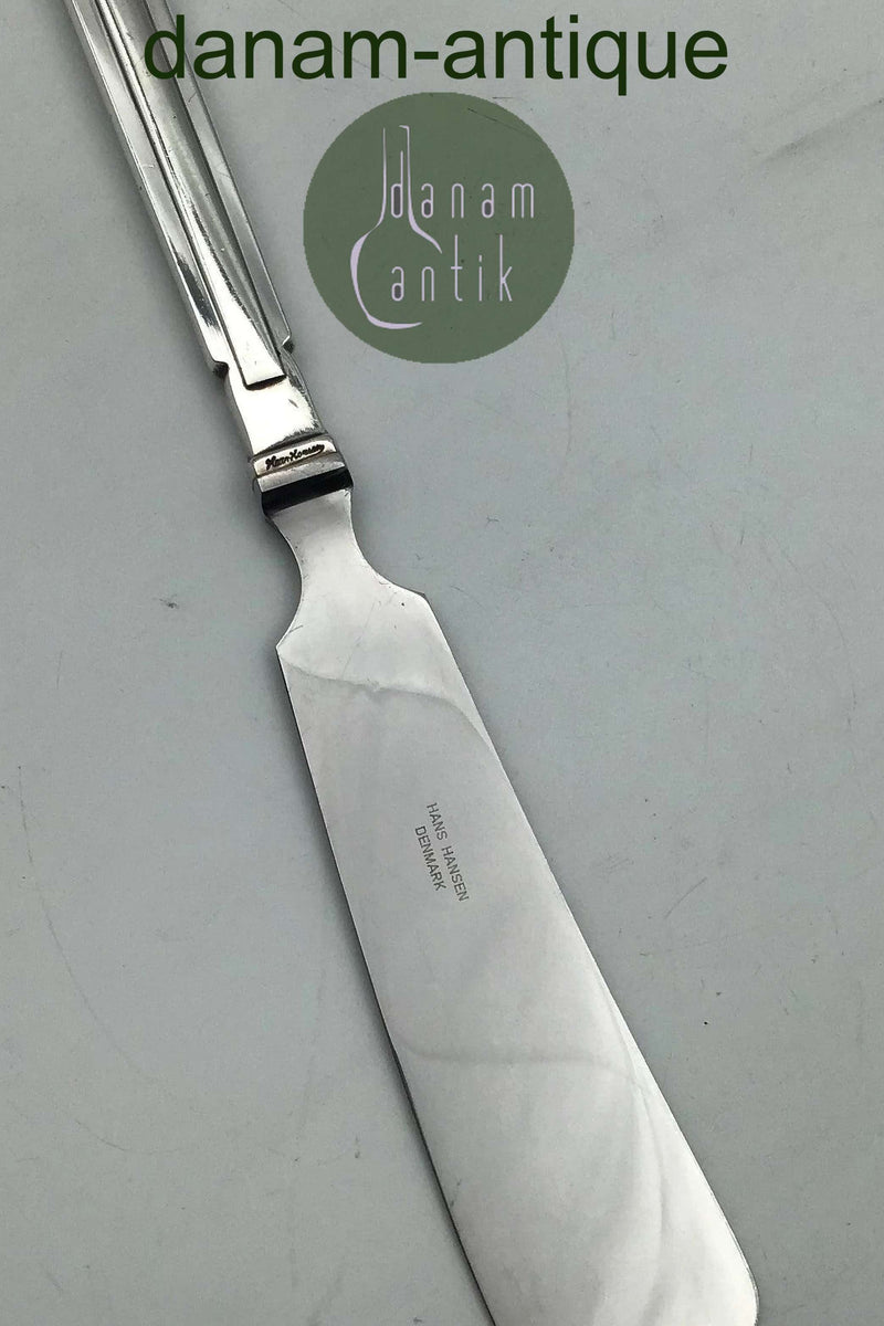 Hans Hansen Arvesølv No 18 Sterling Sølv Lagkagekniv