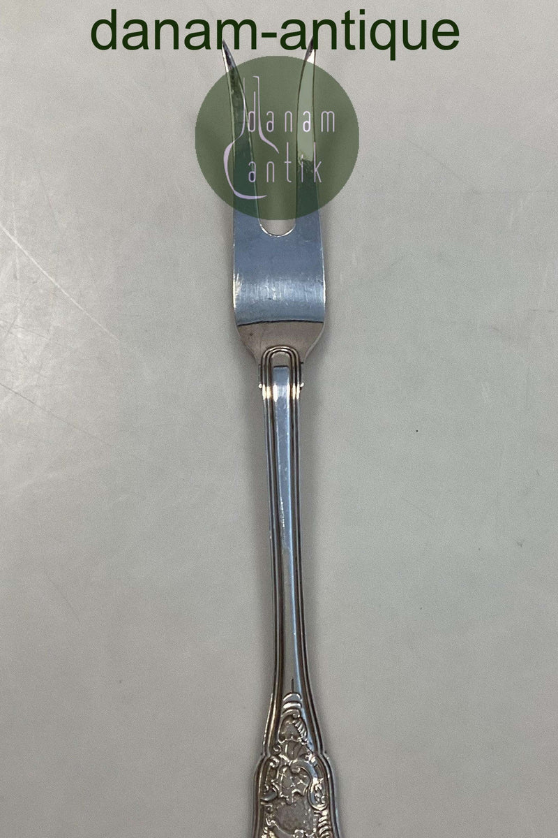 Georg Jensen Rosenborg Sølvplet Stegegaffel