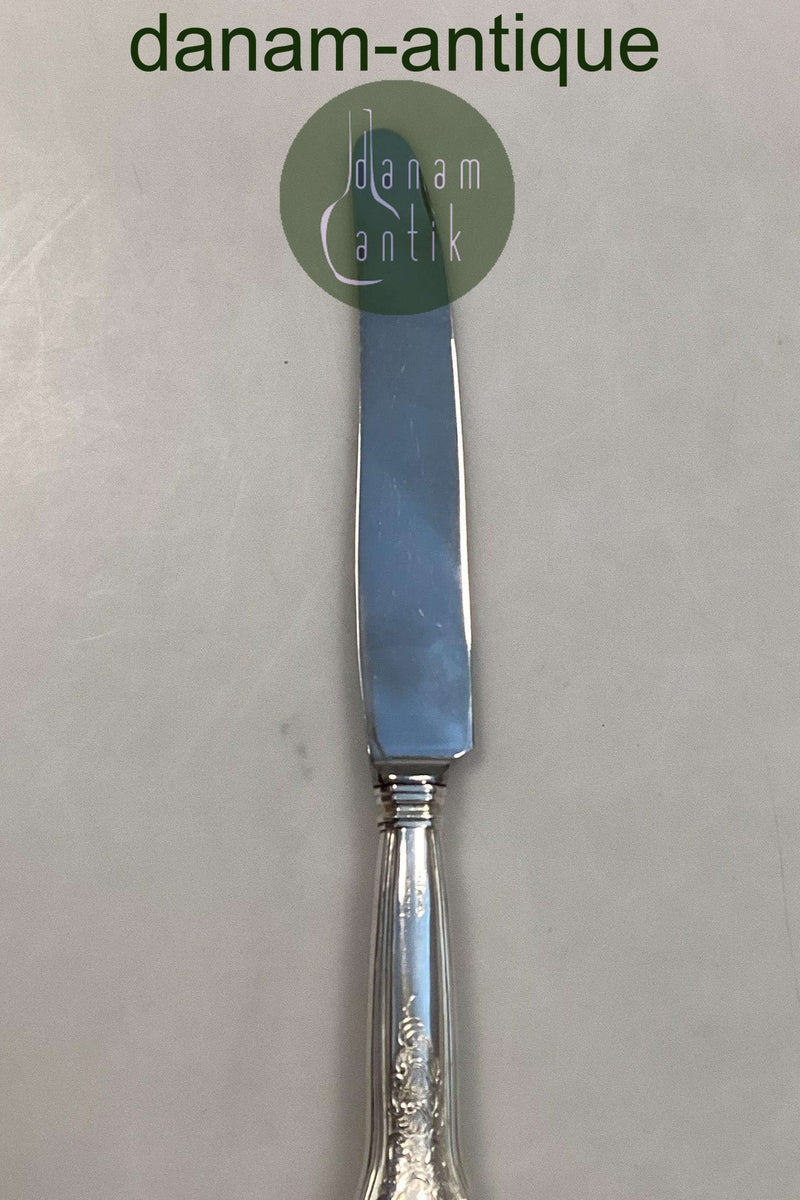 Georg Jensen Rosenborg Sølvplet Frokostkniv