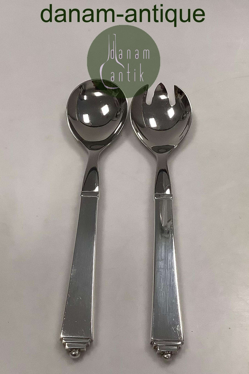 ジョージ ジェンセン ピラミッド EPNS シルバープレート サラダセット