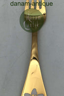 Georg Jensen Årsgaffel 1993 Forgyldt Sterling Sølv med emalje.