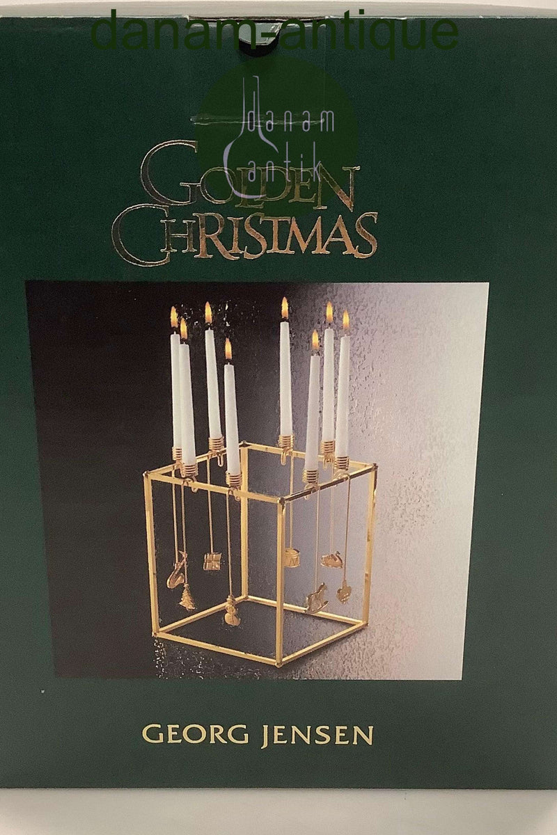 Georg Jensen Golden Christmas Opsats til lyseholdere
