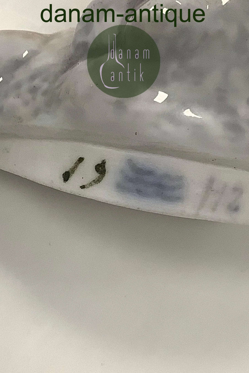 Royal Copenhagen Art Nouveau Låg til Frø og Slange Blækhus No 19