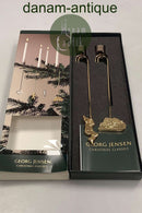 Georg Jensen Christmas Classics Lyseholder - Kravlenisse og Juletræ på kælk 2005