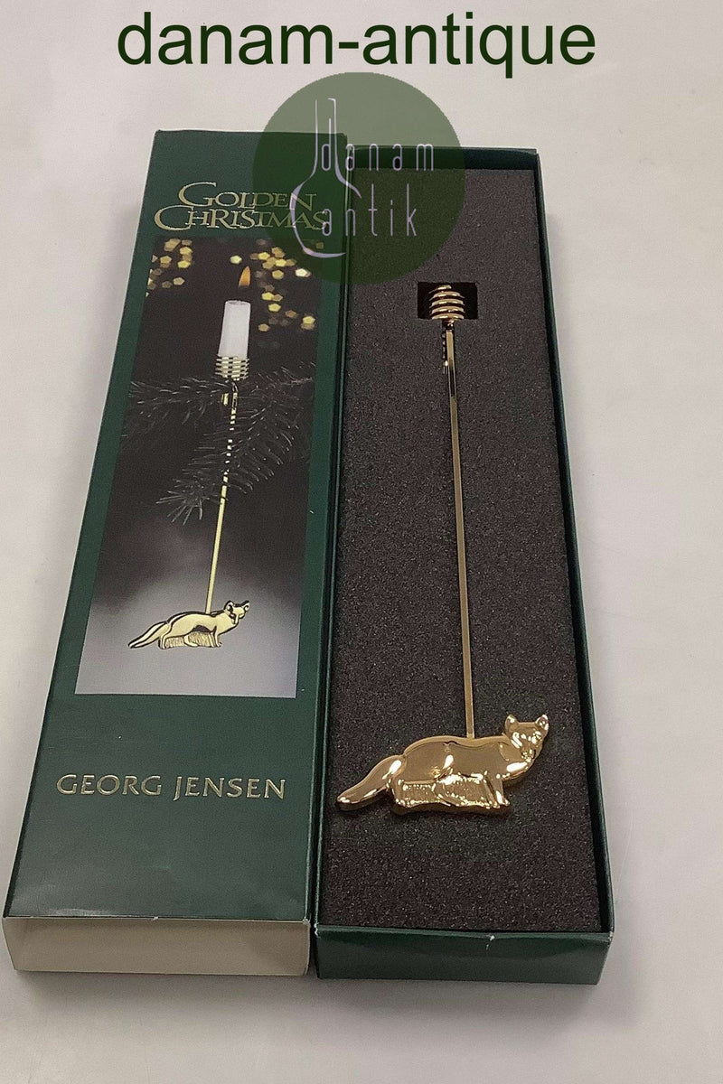 Georg Jensen Golden Christmas Lyseholder - Ræv 2002
