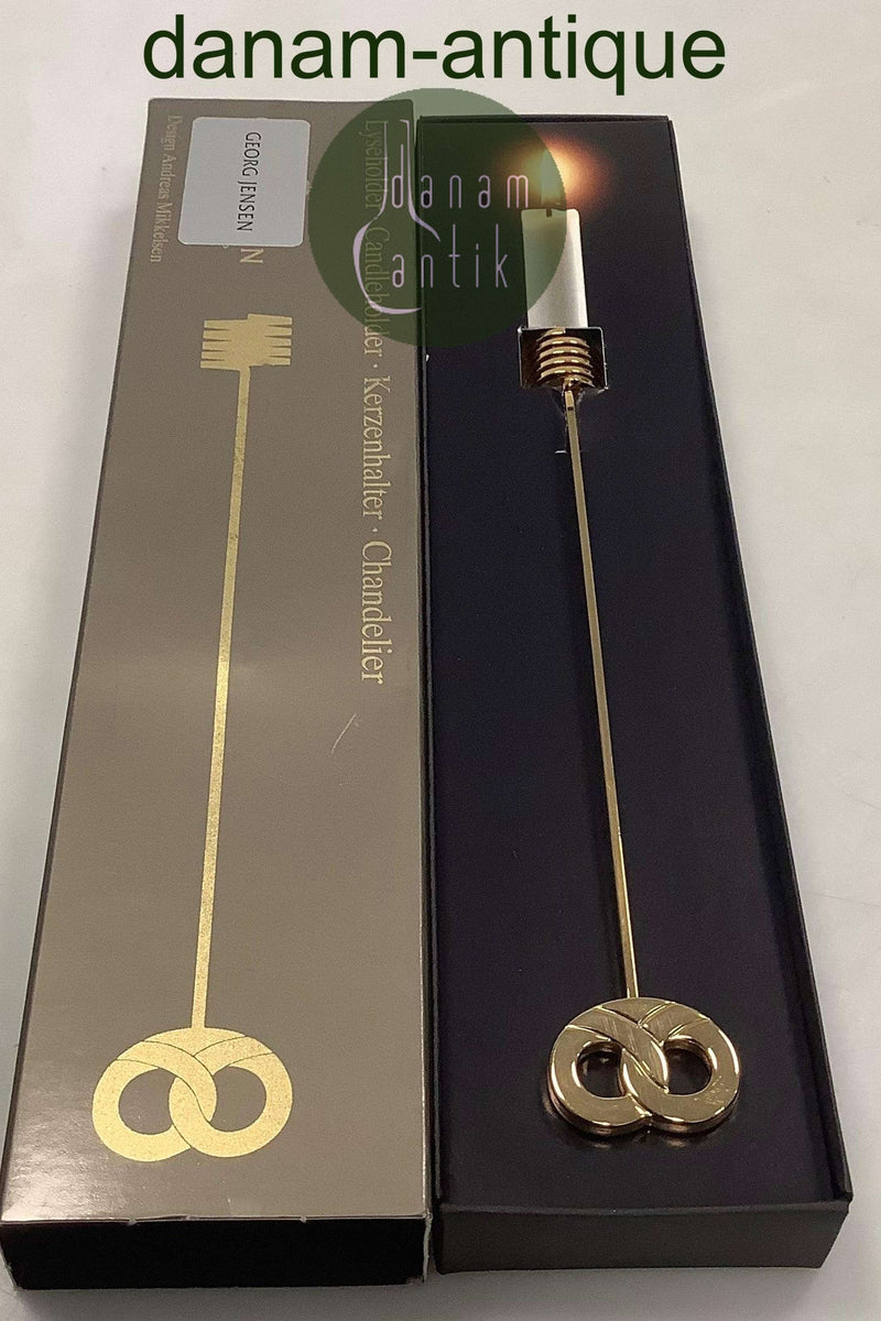 Georg Jensen Golden Christmas Lyseholder - Kringle 1992