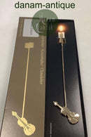 Georg Jensen Goldener Weihnachts-Kerzenhalter - Violine 1995