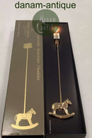 Georg Jensen Golden Christmas Lyseholder - Gyngehest 1996