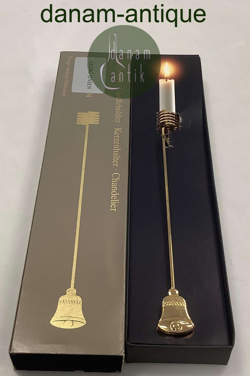 Georg Jensen Golden Christmas Lyseholder - Klokke 1994