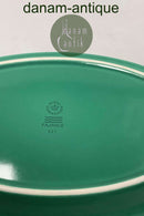 Royal Copenhagen Ursula oval Tallerken i Mørkegrøn No. 621