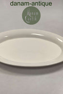 Royal Copenhagen Ursula oval Tallerken i Hvid No 624