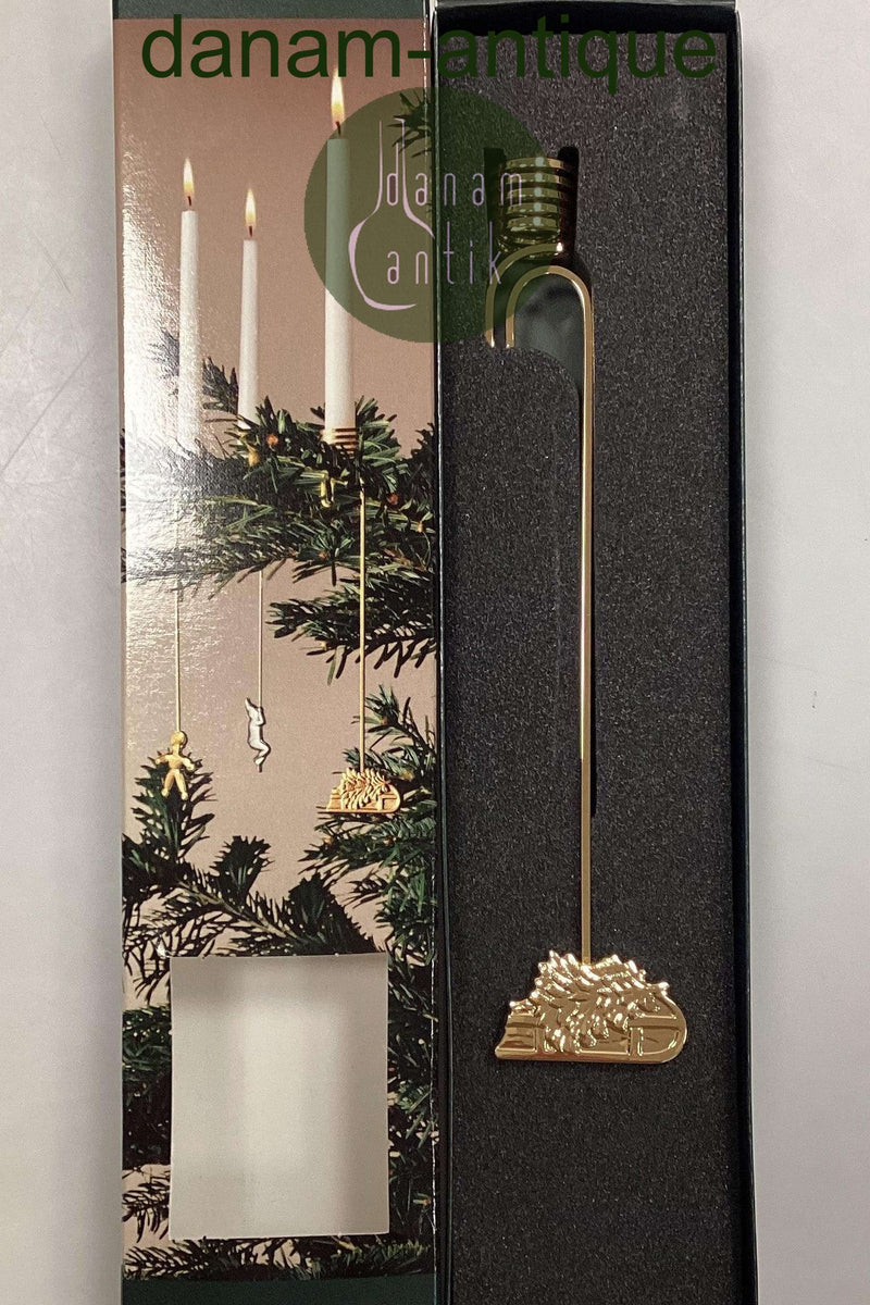 Georg Jensen Goldener Weihnachtskerzenständer