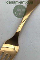 Georg Jensen Årsgaffel 1988 Forgyldt Sterling Sølv med emalje