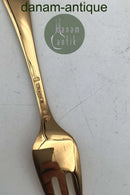 Georg Jensen Årskagegaffel 1992 Forgyldt Sterling Sølv med emalje.