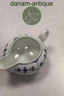 Bing和Grondahl蓝色彩绘凹槽平底锅/蓝色凹槽奶油壶