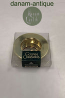 Royal Copenhagen Golden Christmas Lysestage