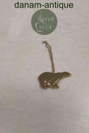 Georg Jensen Ornament Goldplattierter Eisbär 1997 Ohne Box