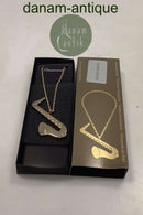 Georg Jensen Ornament Forgyldt Saxofon 1996  I original boks