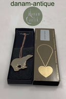 Georg Jensen Ornament Forgyldt Isbjørn 1997  I original boks