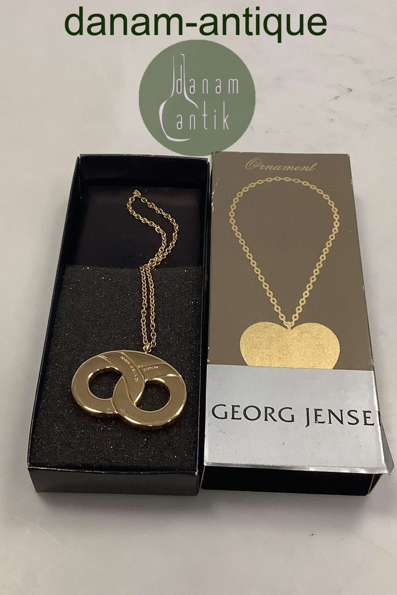 Georg Jensen Ornament Forgyldt Kringle 1992