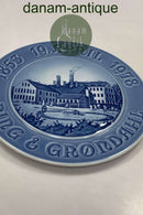 Bing and Grondahl 125th Anniversary Commemorative Plate from 1978