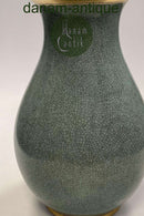 Royal Copenhagen Crackle Vase in Green No. 457 / 2547