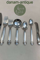 Georg Jensen Sterling Silber Kiefer Besteck Set für 12 Personen 95p