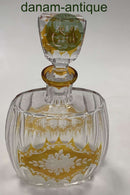 Flot Karaffel i klar og gul Glas  Måler 26cm / 10.24 inch