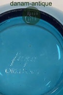 Orrefors Fuga Rund Glas Skål i blå Sverige