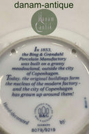 Bing and Grondahl Anniversary plate for the factory since 1853