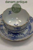 Herend Ungarn Kaffekop med underkop i Blå overglasur