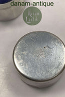 Par Just Andersen Tin Saltskåle med blå indsats