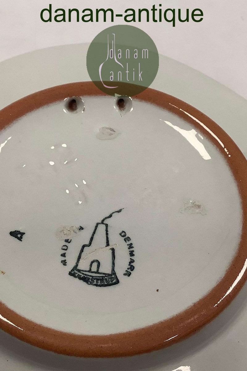 Knabstrup Platte med Storm P. Motiv og Vers