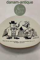 Knabstrup Platte med Storm P. Motiv og Vers