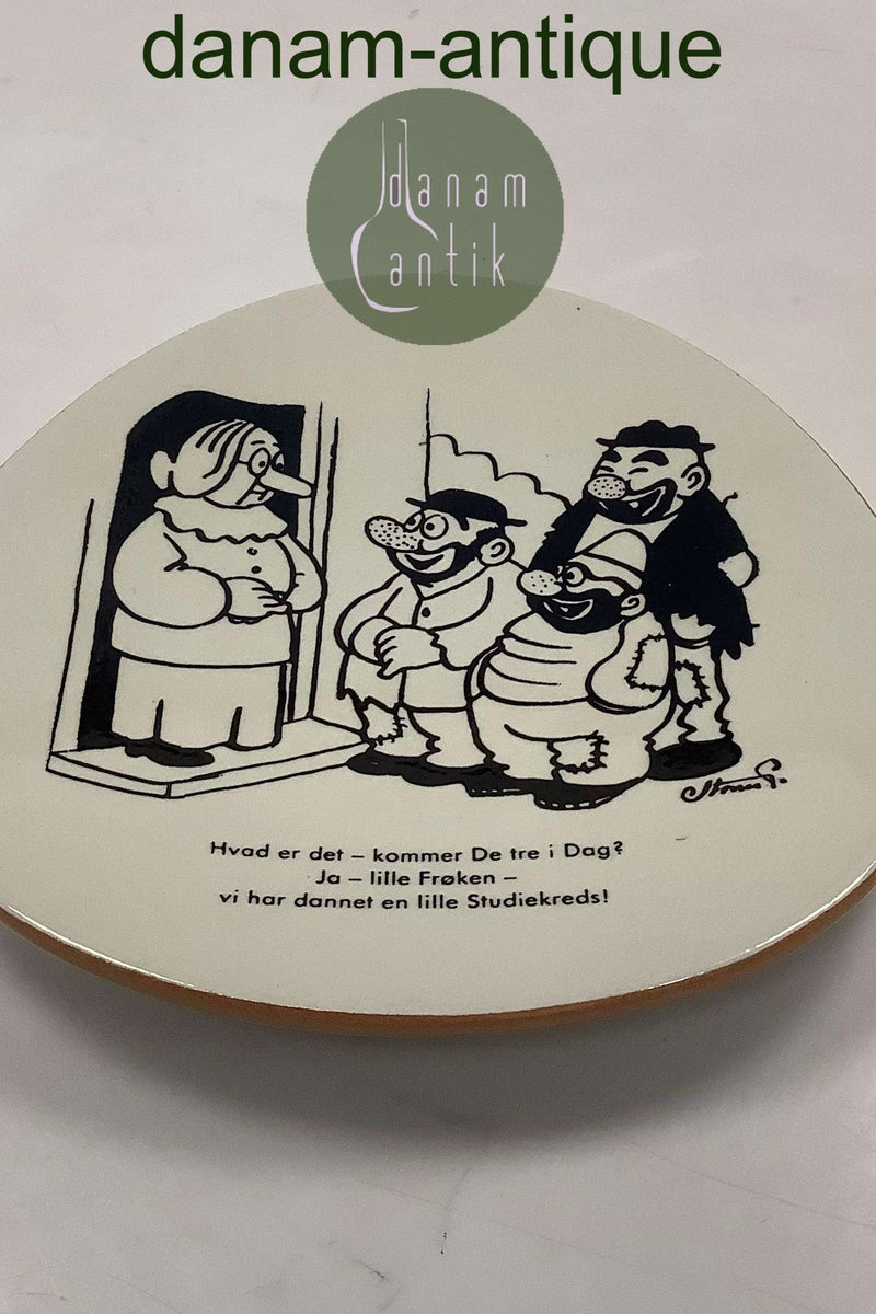 Knabstrup Platte med Storm P. Motiv og Vers