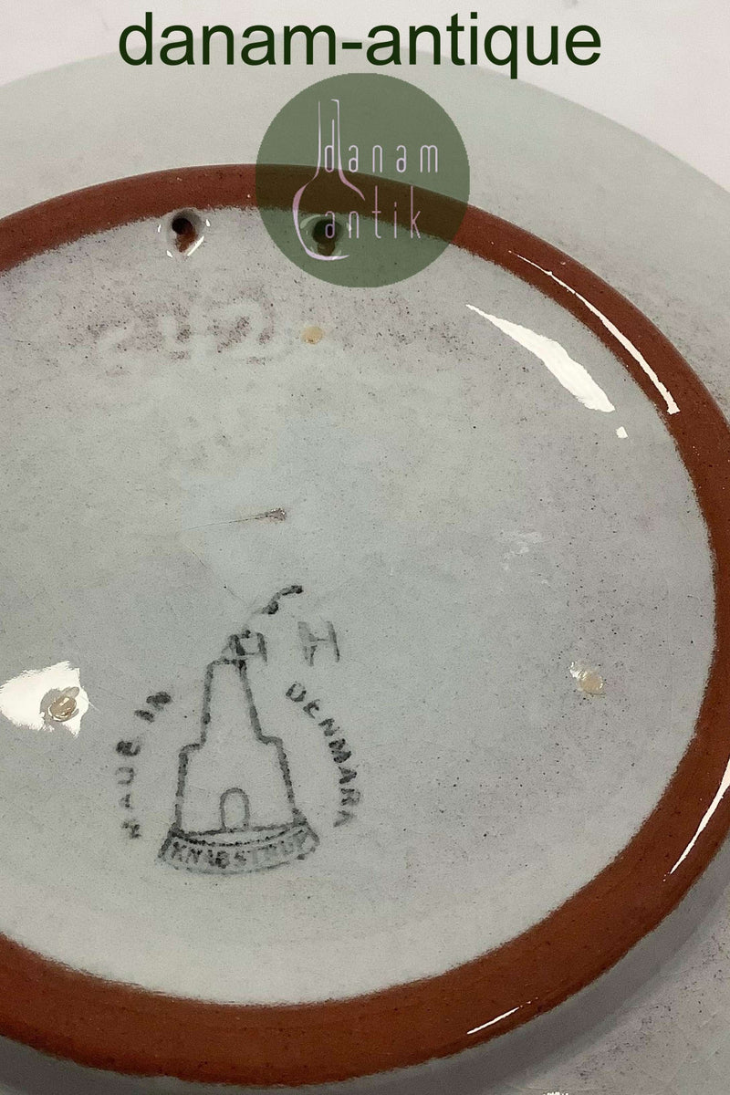 Knabstrup Platte med Storm P. Motiv og Vers