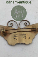 David Andersen Sterling Sølv Sommerfugle Broche med emalje