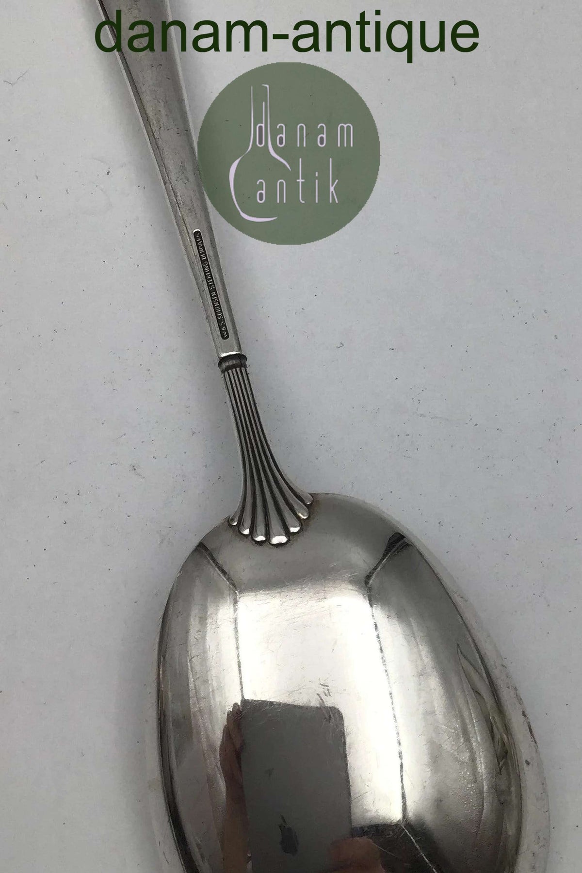 W&S Sørensen Sterling Silver Serving Spoon