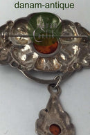 TS Design Sterling Sølv Broche med Rav