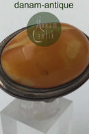 Sterling Sølv Ring med Rav