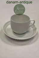 Bing og Grøndahl Haga Hvid Gennembrudt Kant Kaffekop No 305