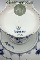 Royal Copenhagen Blue Fluted Blue Fluted Full Lace Cake Dish auf Fuß No 1022 1. Sortiment