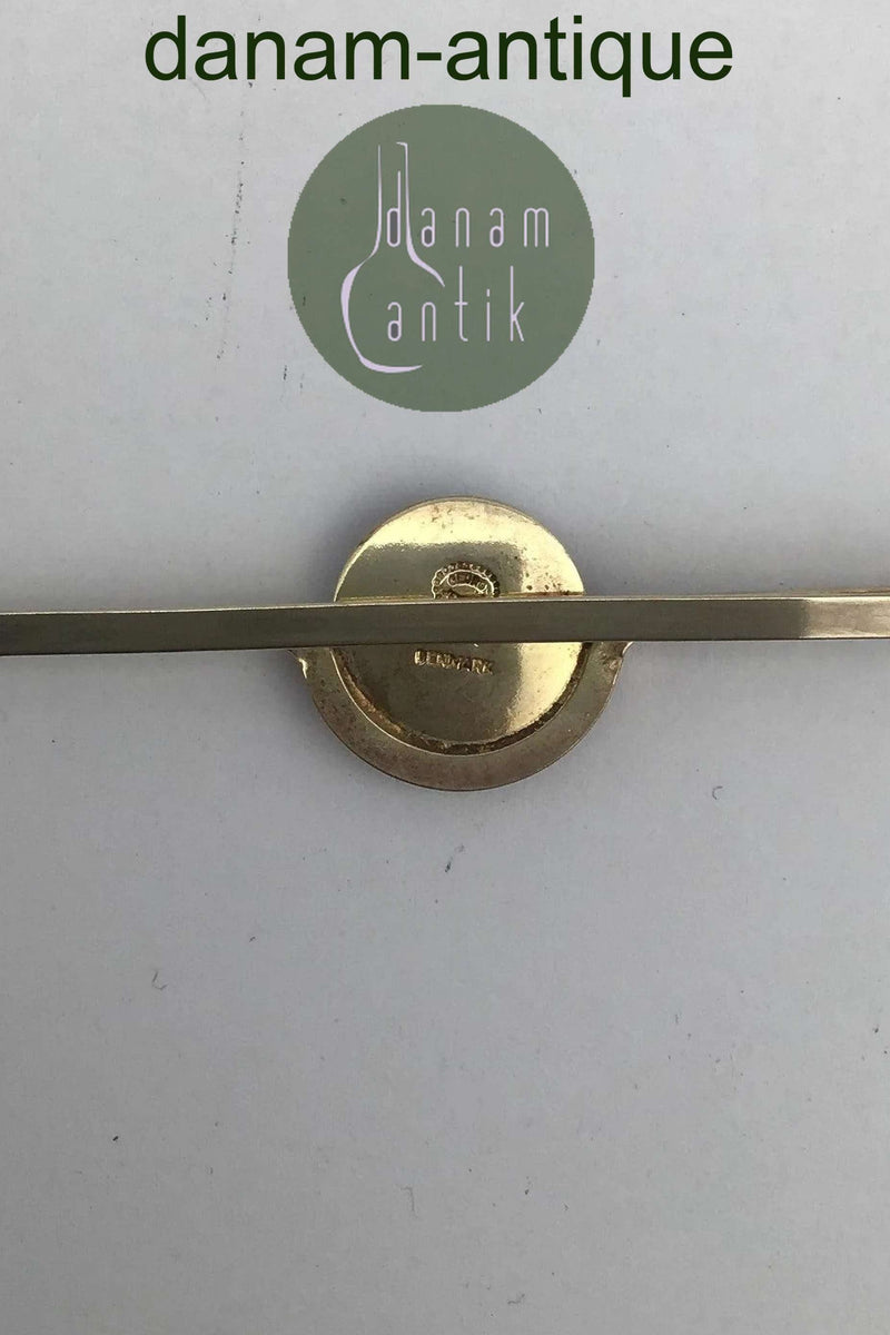 Georg Jensen / Royal Copenhagen Forgyldt Sterling Sølv / Porcelæn Slipsenål