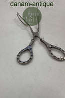 Danish Silver / Steel Cake Tongs / Pastry Tongs