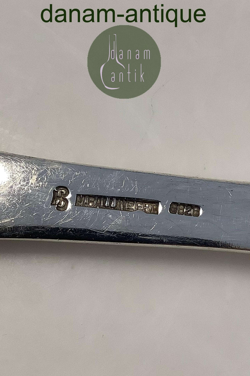 Stor Dansk Sølv Servingsske af Hertz Ballin