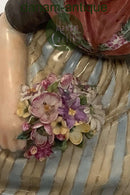 Royal Copenhagen Overglasur Figur af Farø Blomster Pige No. 12416