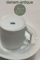 皇家哥本哈根白色花朵丹妮卡珍珠瓷巧克力杯 No 3512