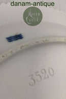 Royal Copenhagen Hvid Flora Danica Perlestel Stort ovalt serveringsfad no. 3520 / 374